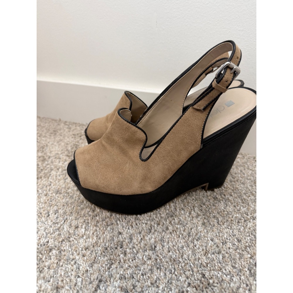 Dolce Vita Dolcetta Chunky Heels – Brown & Black – Women's Size 8 - Picture 3 of 6